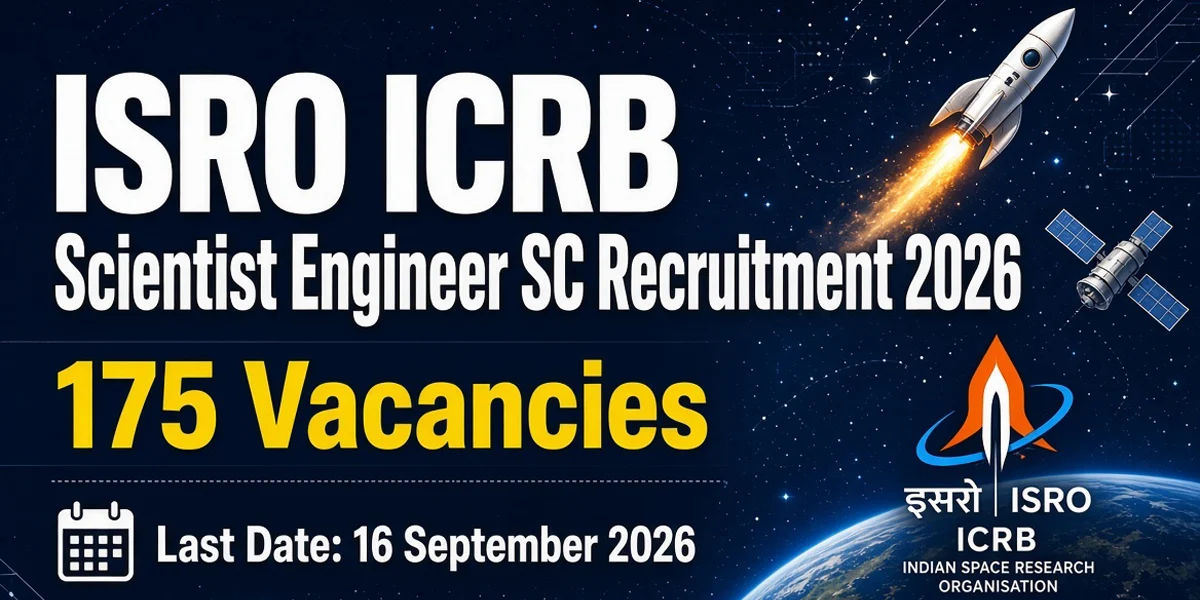 ISRO ICRB Scientist Engineer SC Recruitment 2026 - Apply Online
